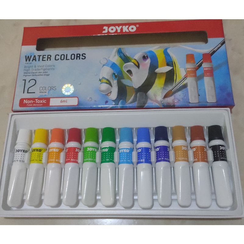 Cat air/water colour 12 warna Joyko