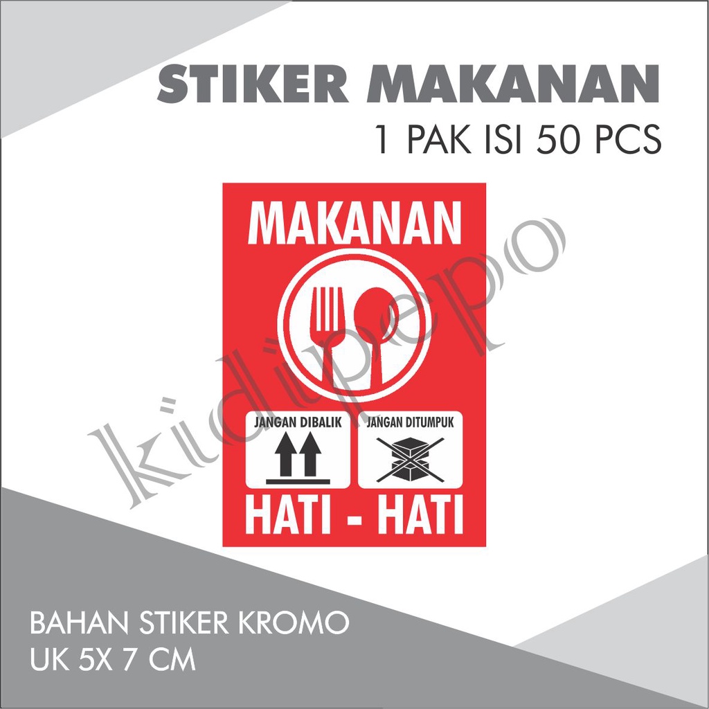 

STIKER MAKANAN ISI 50 PCS
