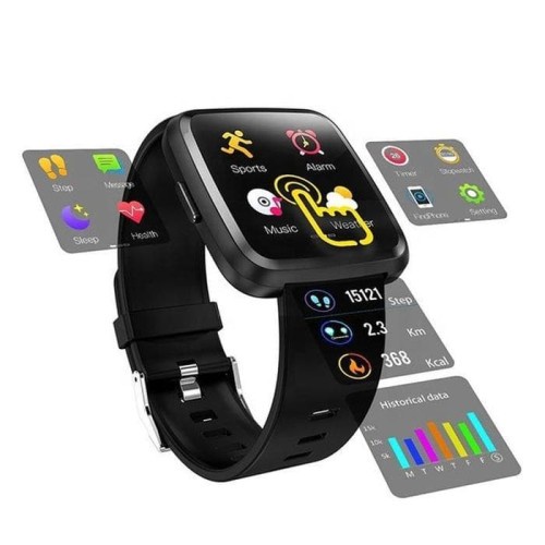 Smartwatch Y7 Waterproof with Heart Rate Sports Smartwatch