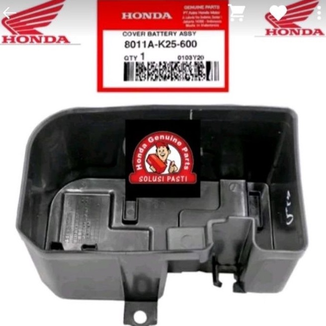 8011A-K25-600 cover batrei battery assy ttp aki beat esp fi 2015-2016 asli honda