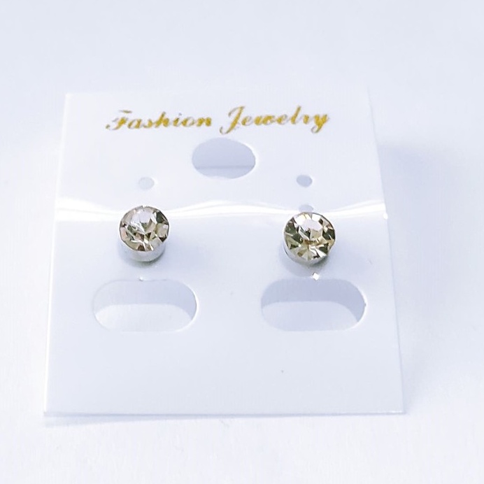 Anting magnet model Berlian / Anting diamond / Anting cewe cowo / Anting pria wanita