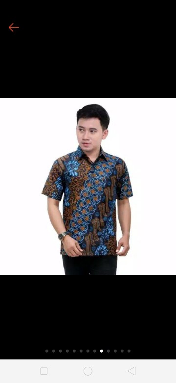 Gamis Batik Seno Biru