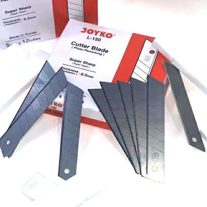 

isi cutter besar 1pak isi 5 untuk refill stok dikantor murah tajam