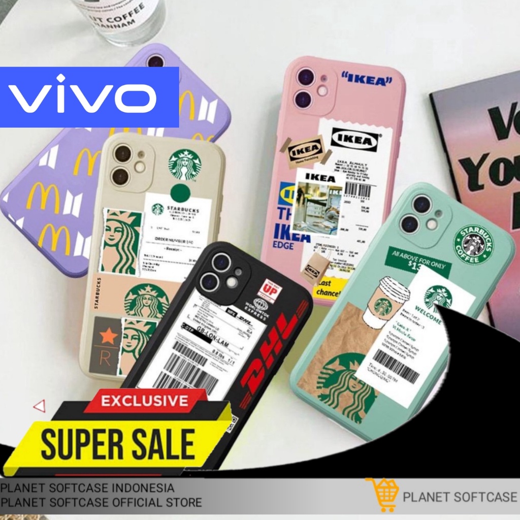 PS009 SOFTCASE CASE SILIKON KONDOM KESING CASING STARBUCKS DHL SOFT CASE TPU DESAIN STARBUCK HP VIVO