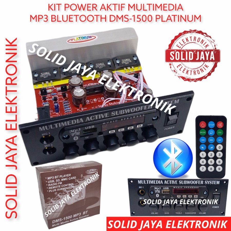 KIT POWER SPEAKER AKITF DMS 1500 STEREO AMPLIFIER AMPLI MULTI MEDIA MULTIMEDIA DMS-1500 DMS1500 TR SANKEN NO 2 ATAU TR TOSHIBA ASLI ORIGINAL A1941 C5198 ORI PANEL SUBWOOFER SUB MIC KARAOKE AMPLI AMPLIFIER PLUS PSU ACTIVE MODUL MP3 BLUETOOTH BT PLATINUM