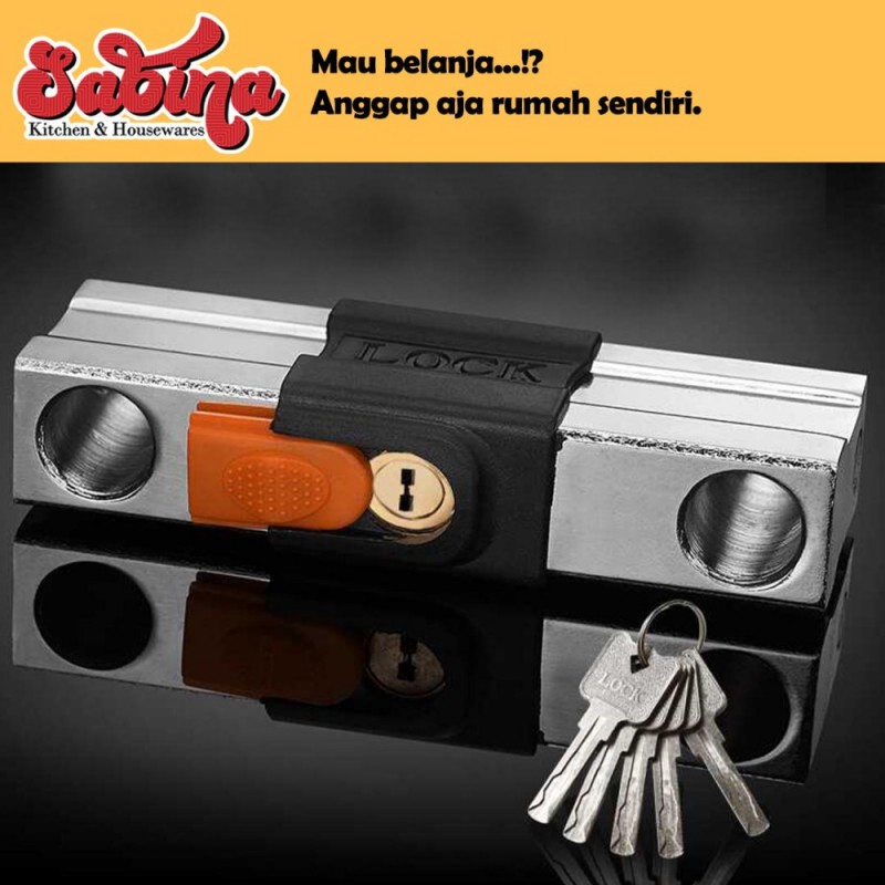 Gembok Panjang Velg Ban Sepeda Motor Rumah Anti Maling U Lock MEIXING