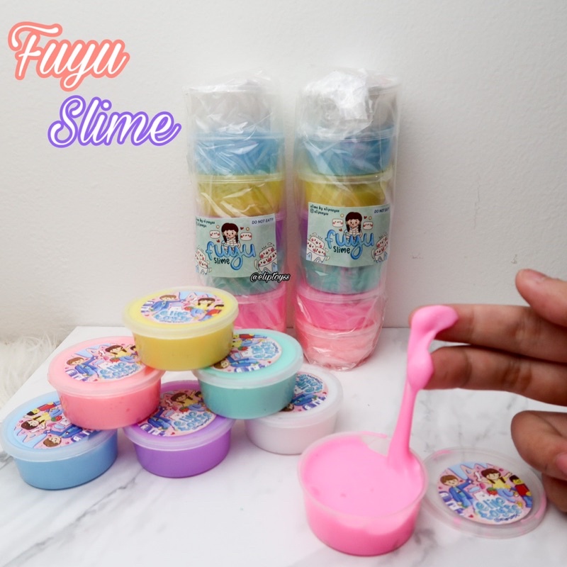 PAKET FUYU TOFU SLIME ISI 7@30ml COLOURFUL PREMIUM BY ELIPTOYS BEST SELLER