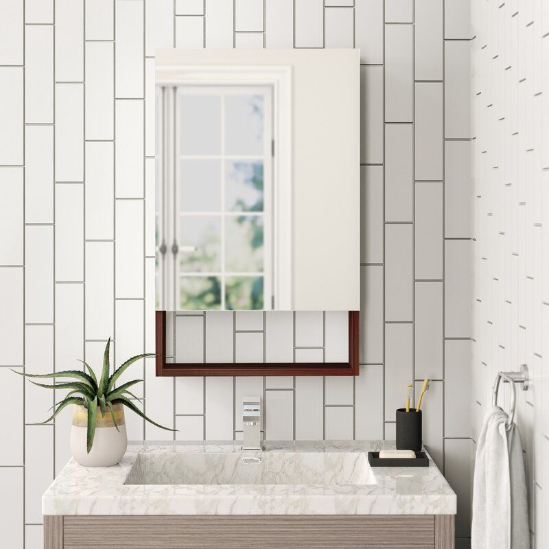 lemari dinding cermin rias lemari kamar mandi kotak penyimpanan