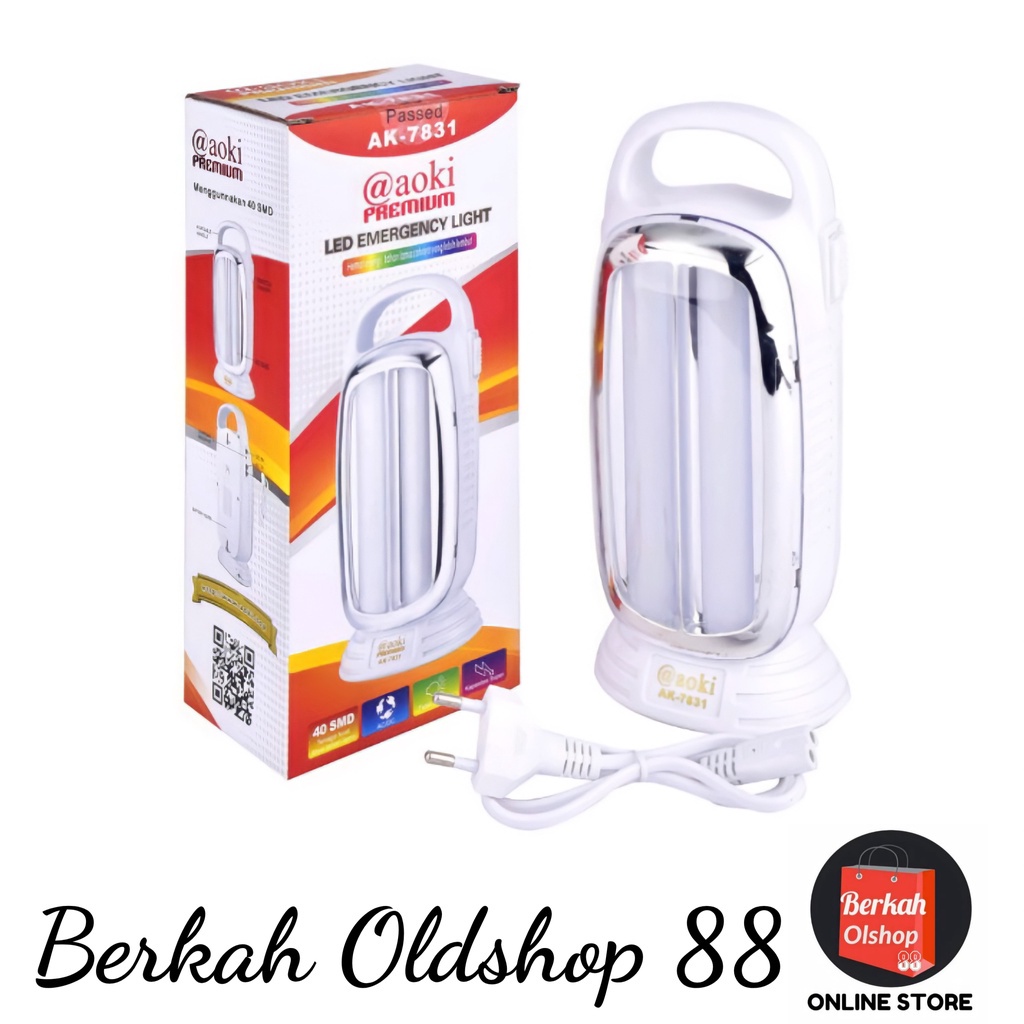 BERKAH OLDSHOP 88 - LAMPU EMERGENCY 50SMD DARURAT AOKI AK 7831