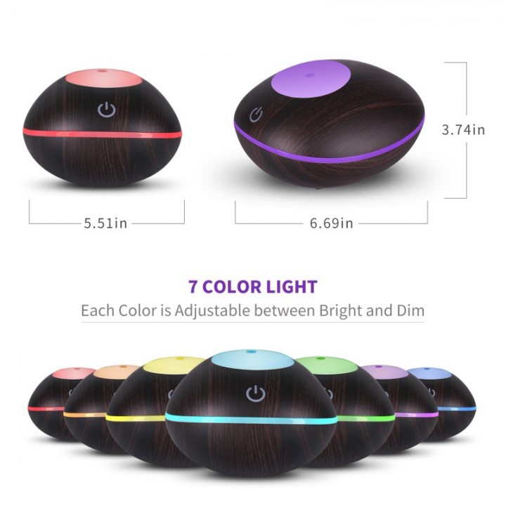 H08 - Humidifier WITH REMOTE VERSION 7 Colors Mood Light LED - 200ml