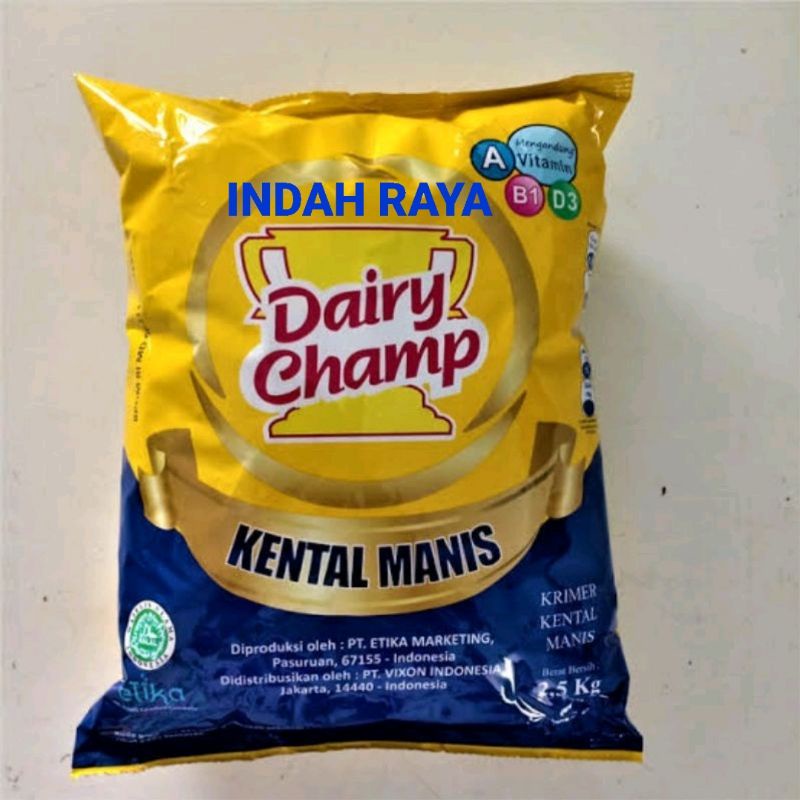 

Susu Dairy champ refill 2.5kg kental manis