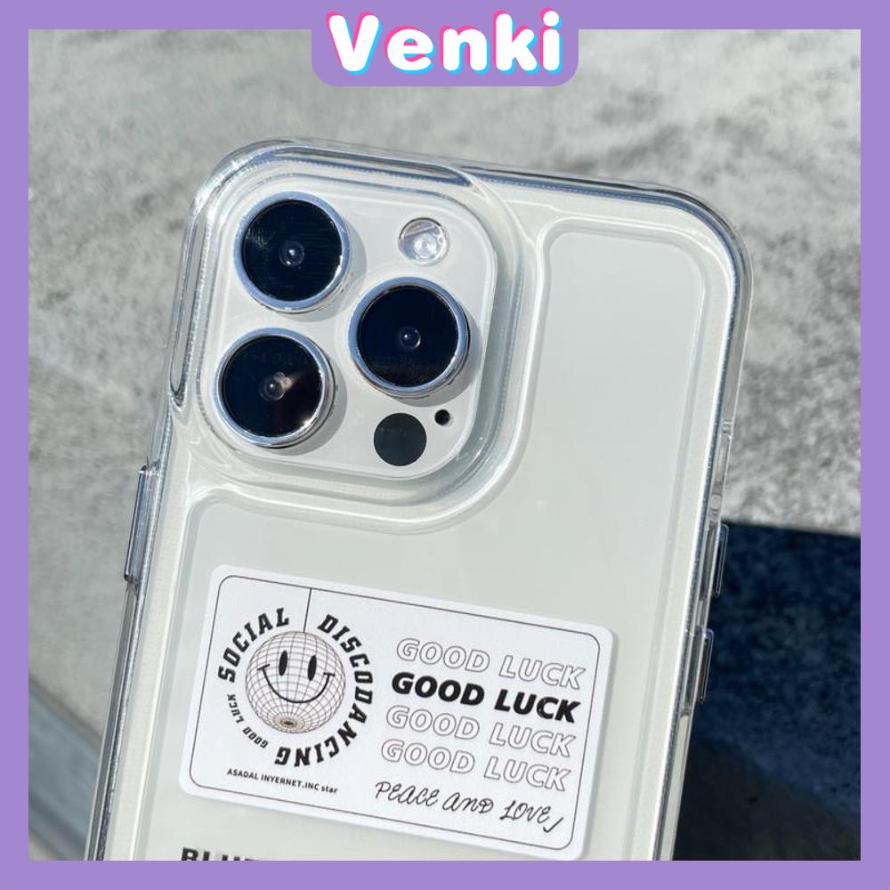 iPhone Case Clear Case Soft Thick TPU Shockproof HD Super Transparent Protection Camera Plating Button Smiley Planet For iPhone 13 Pro Max iPhone 12 Pro Max iPhone 11 iPhone 7 Plus