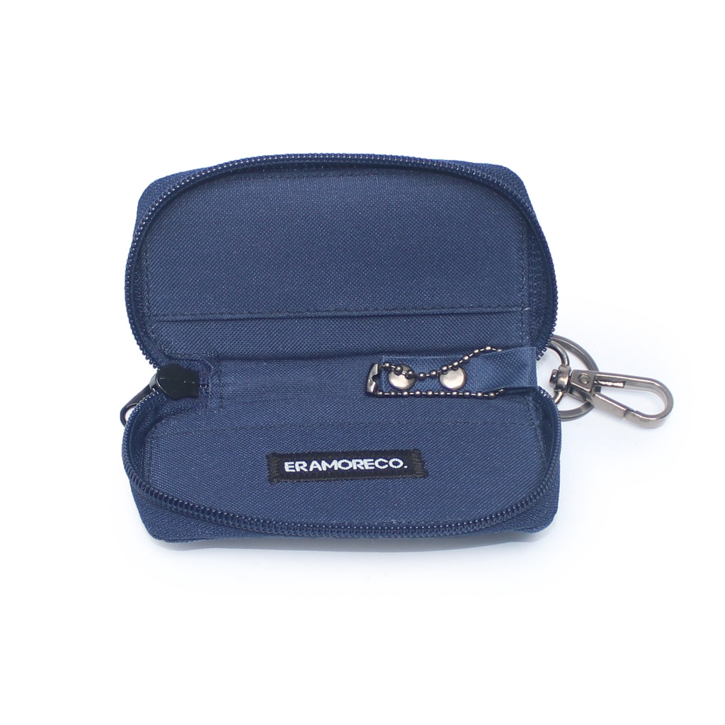 EMDS122 Gantungan Kunci Remote motor mobil keyless Dompet STNK - BIRU NAVY