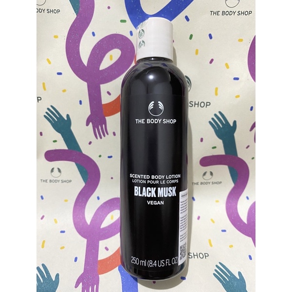 THE BODY SHOP BLACK MUSK VEGAN BODY LOTION 250ml SALE