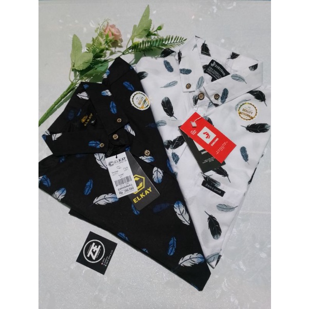 KEMEJA MOTIF SURFING BISA COUPEL COWO CEWE UNISEX PREMIUM LENGAN PENDEK