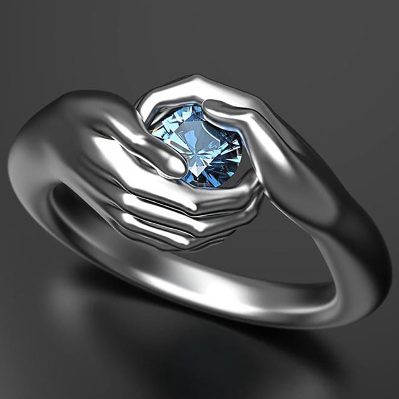 Cincin Kristal Desain Love Forever Untuk Pria Dan Wanita