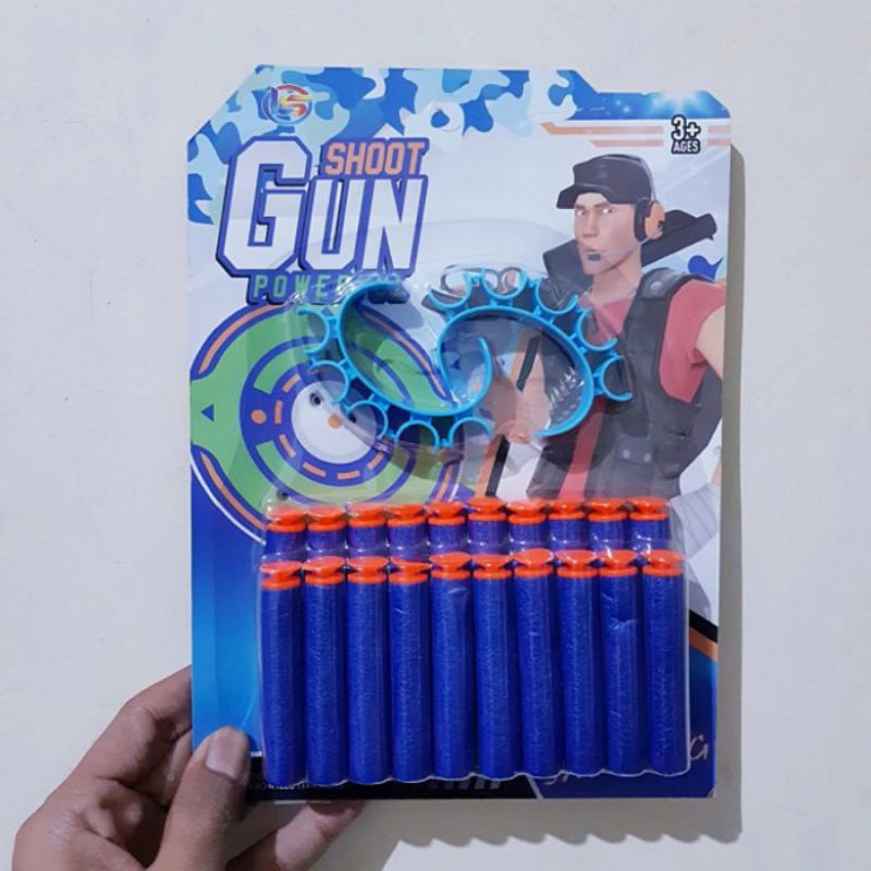 Mainan Peluru Busa isi 20 pcs Termurah - AMO Pistol Tembakan Nerf Soft Bullet Blaster Nempel di Kaca