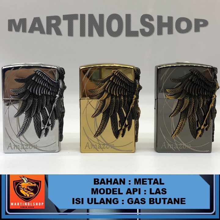 MANCIS KOREK API GAS BARA LAS MODEL ZIPPO AMAZON GAS LIGHTER