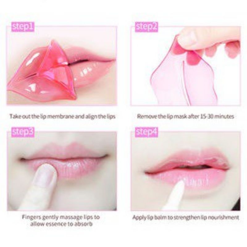 MASKER BIBIR COLLAGEN LIP MASK XYBEIBI PELEMBAB BIBIR