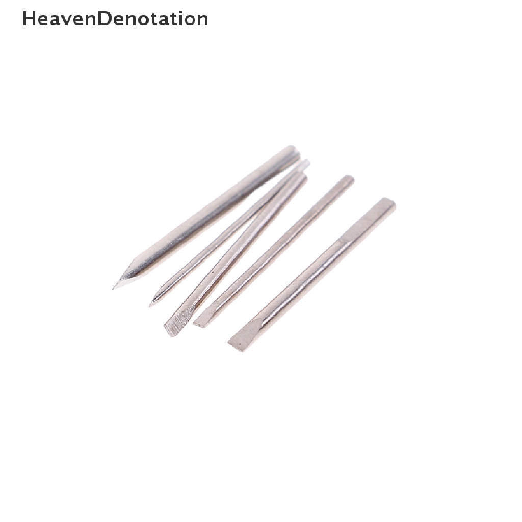 (Heavendenotation) 5pcs / Set Obeng Presisi 5 Kepala Pengganti Untuk Reparasi Jam Tangan / Perhiasan