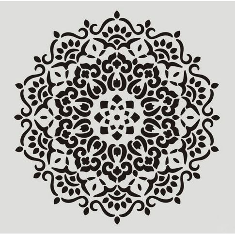 Plastic Stencil - Stensil Dekorasi Motif_MANDALA09