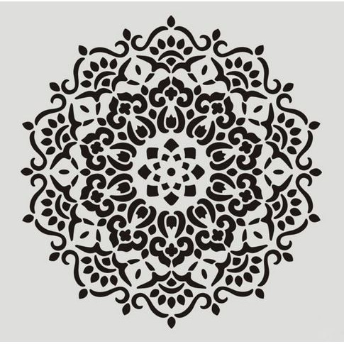 Plastic Stencil - Stensil Dekorasi Motif_MANDALA09