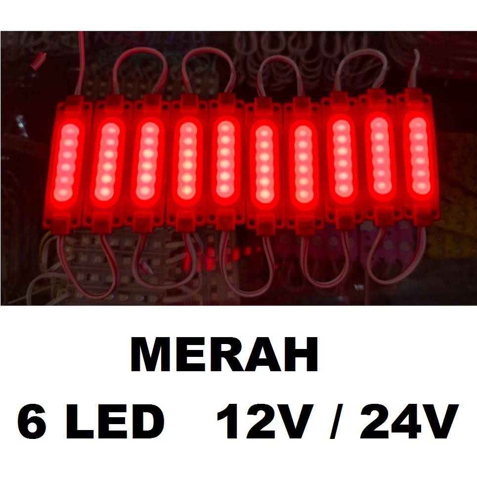 Module Lampu LED Modul COB 7018 6818 12 / 24 Volt 12V 24V Kolong Dashboard Motor Mobil Neon Box