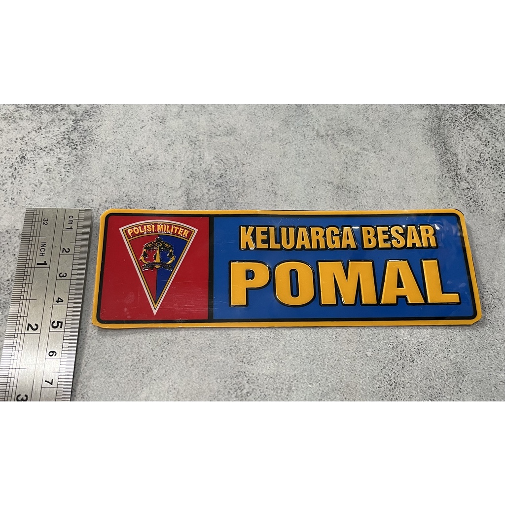 Sticker POMAL (Panjang) - Stiker POM AL- Sticker Mobil - Stiker- Panjang