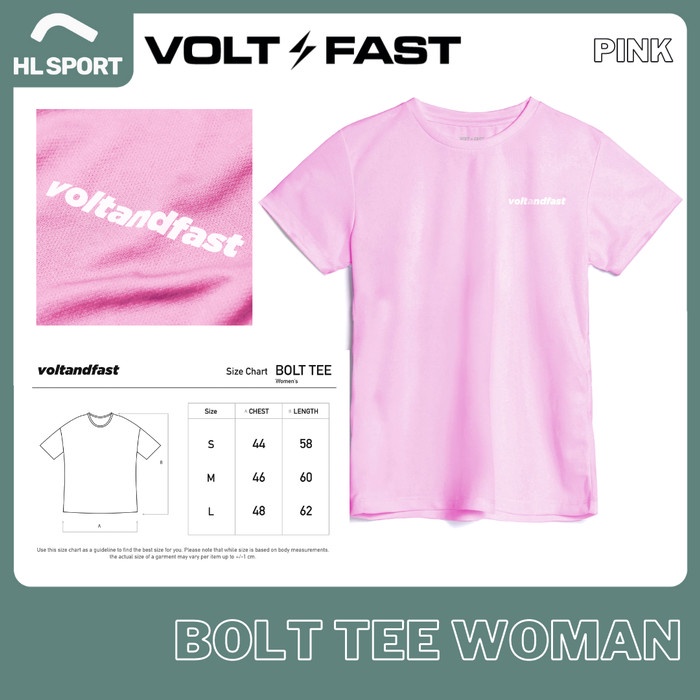 Volt and Fast VNF FastDry BOLT Tee Woman Running Sport Jersey