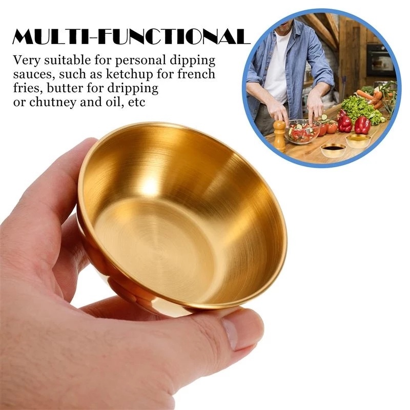Mangkok Saus / Snack / Kecap / Cabai Bahan Stainless Steel Untuk Dapur