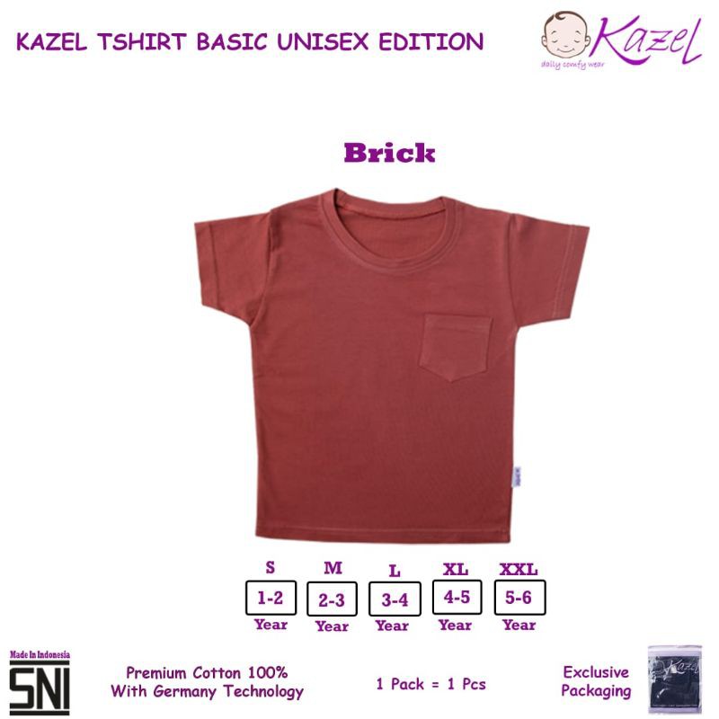 Kazel Tshirt Basic Pocket - Unisex Edition