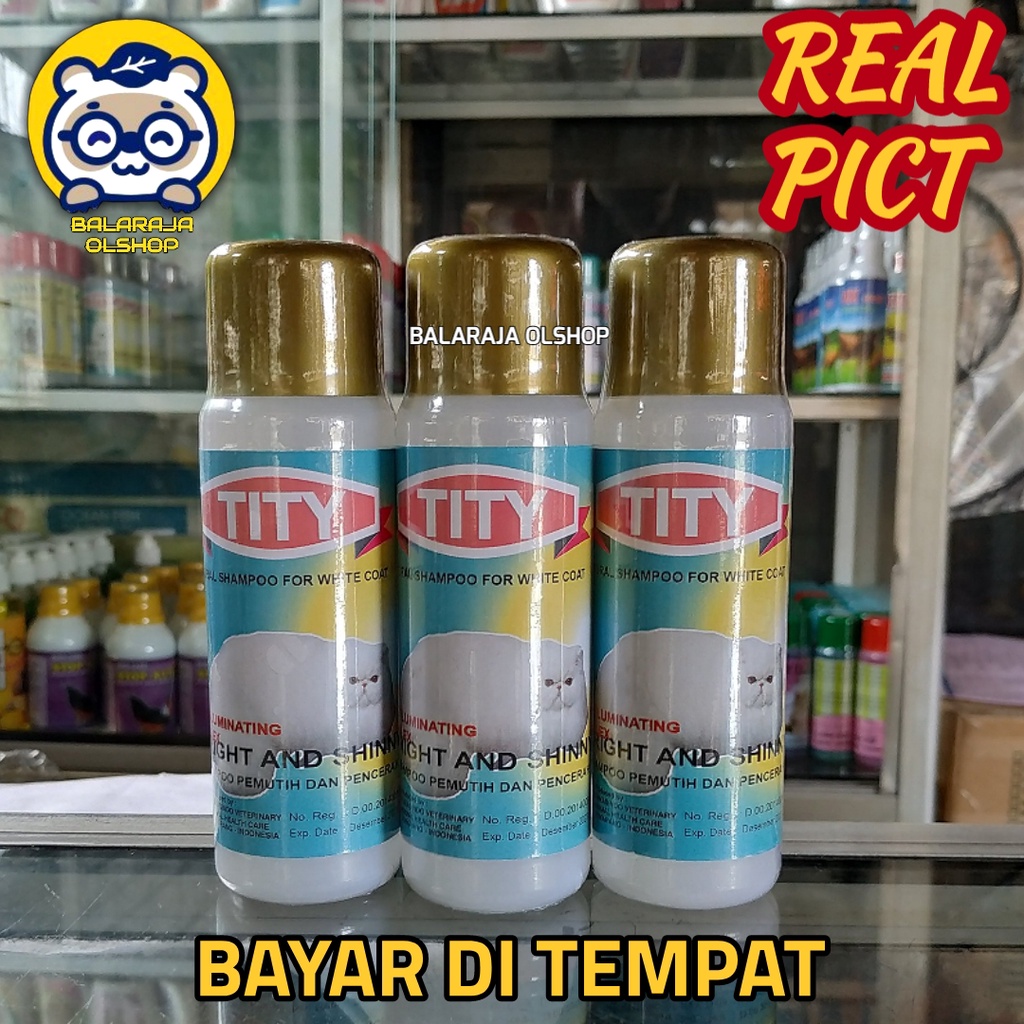 SAMPO KUCING KHUSUS BULU PUTIH PENGHILANG NODA SHAMPO TITY CAT 125 ML