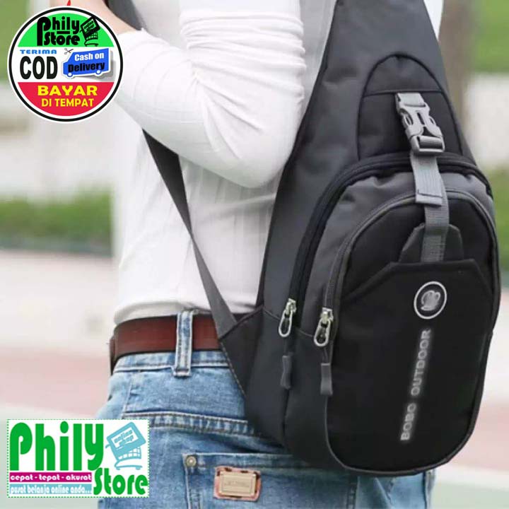 READY STOCK BOBO OUTDOOR Tas Selempang Sport Anti Air Olahraga Murah Import