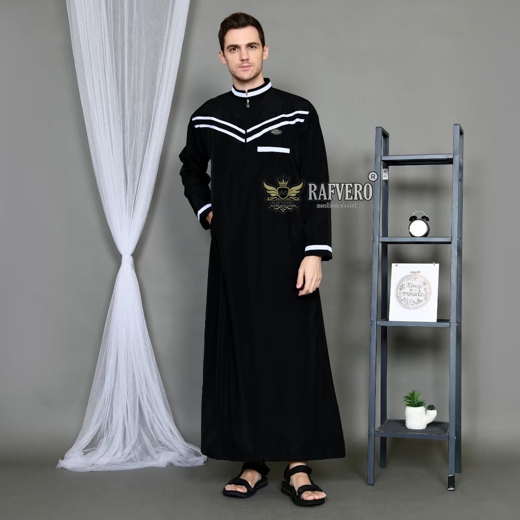 Jubah Gamis Muslim Pria Dewasa Zafran Original Rafvero