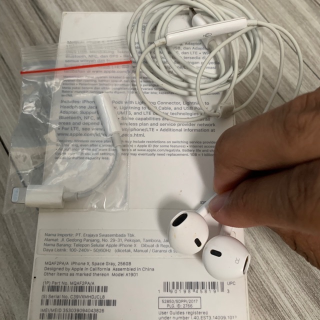 Headset dan converter copotan iPhone X iBox
