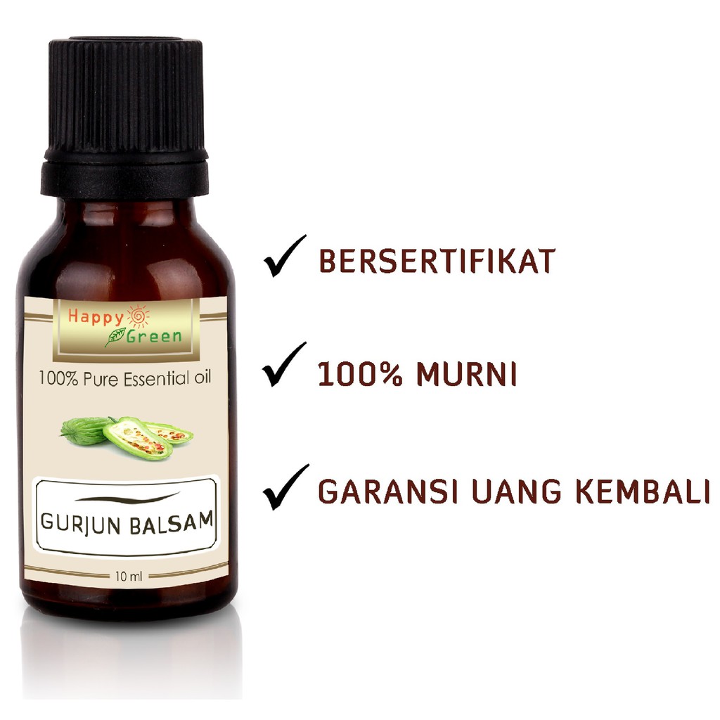 Happy Green Gurjun Balsam Light Essential oil (Minyak Atsiri Gurjun Balsam)