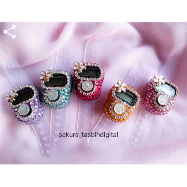 Tasbih digital swarovski tasbih cantik alat dzikir - simple jasmine