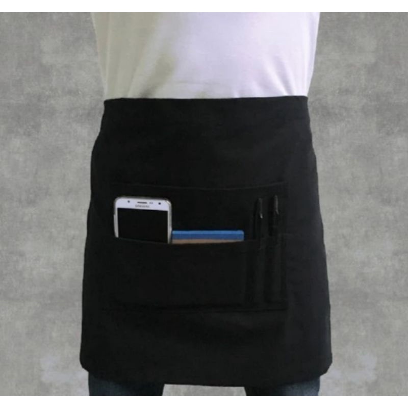 Celemek barista Apron pinggang pendek