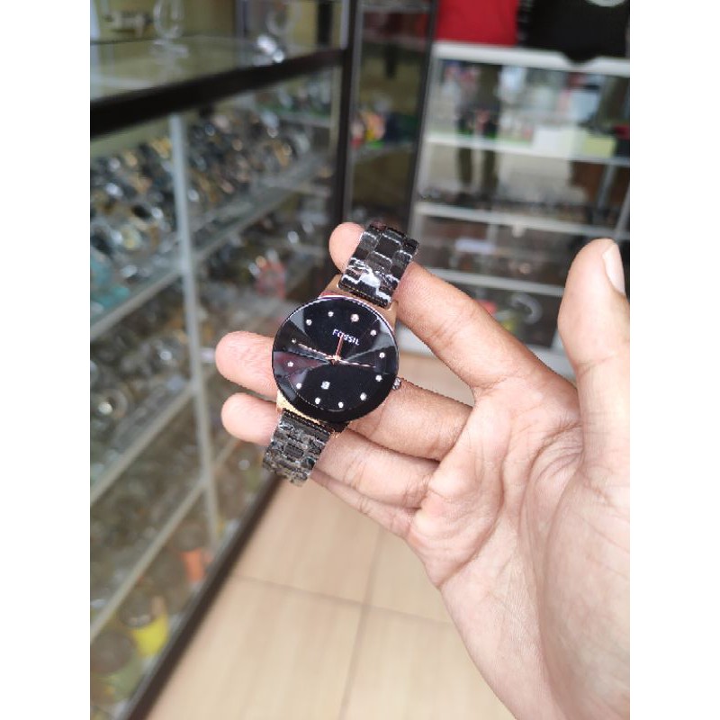 JAM TANGAN TERLARIS MEWAH FOS CEWEK RANTAI KERAMIK