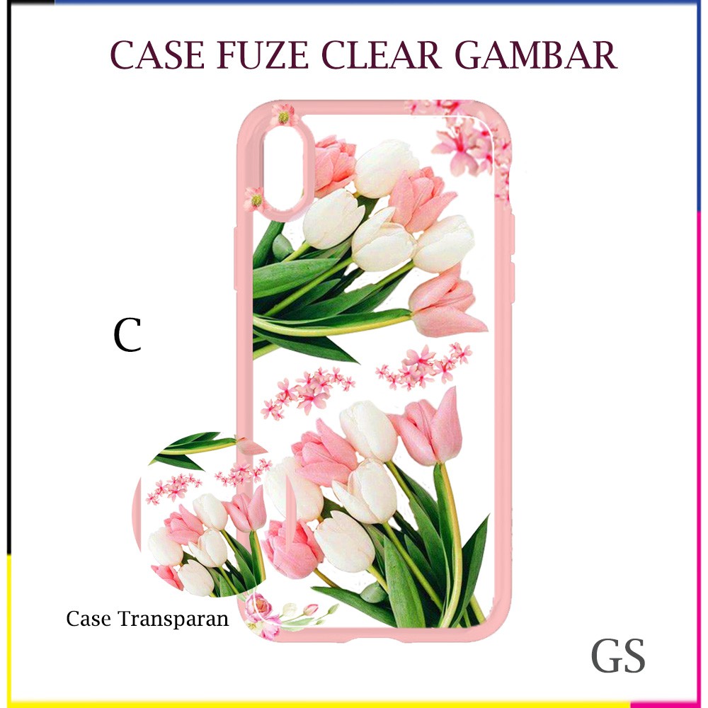 Casing Import REALME C11 C12 / C15  6 2  2 pro / F9 A1K C2 C3 / 5   Case Fuze Clear Karakter Kartun Astronot