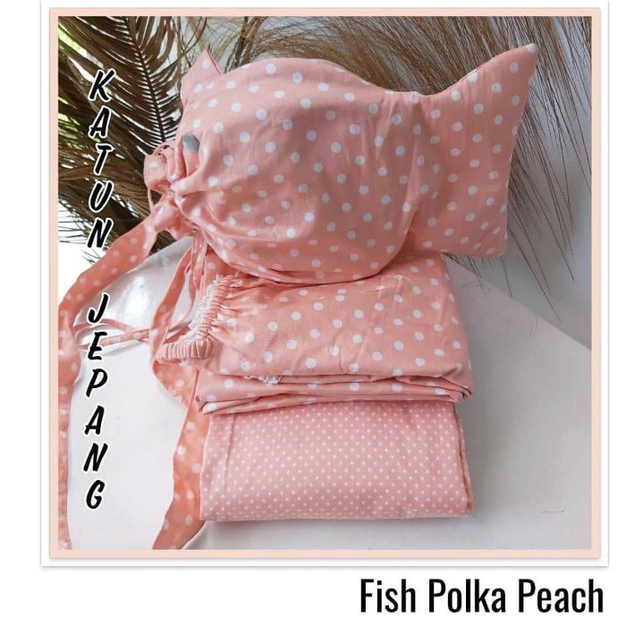 Mukena Anak Katun Jepang Motif Polkadot