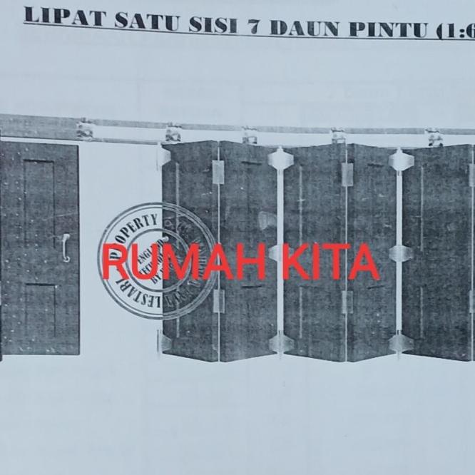 Rel Pintu Garasi 7 Daun Pintu Lipat 1 Sisi 1 Dan 6