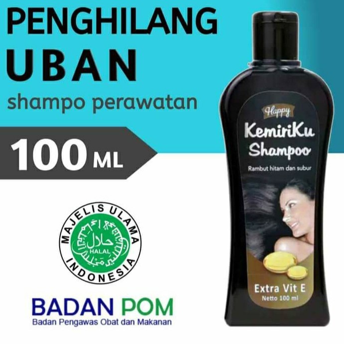 Happy Kemiriku Shampo Perawatan Rambut Penghilang Uban dengan Kandungan Kemiri Asli 100% ORI BPOM