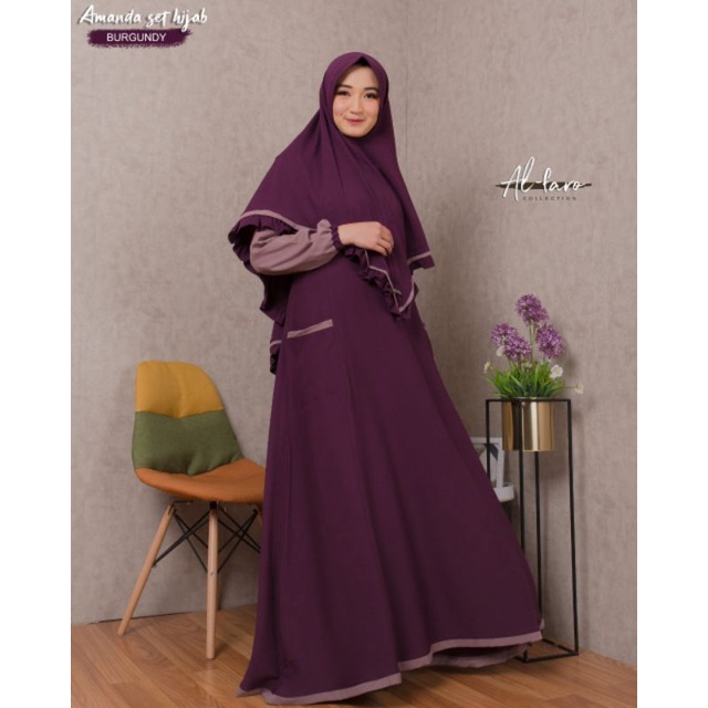 COD Gamis Set Syari Amanda by Alfaro Original