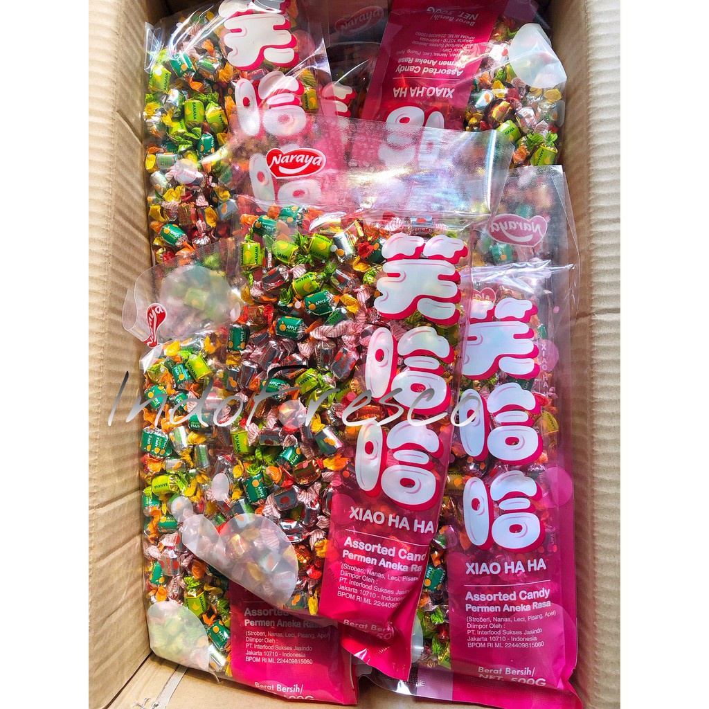 

Naraya Xiao Ha ha Assorted Candy- Permen aneka rasa - Berat 100gr