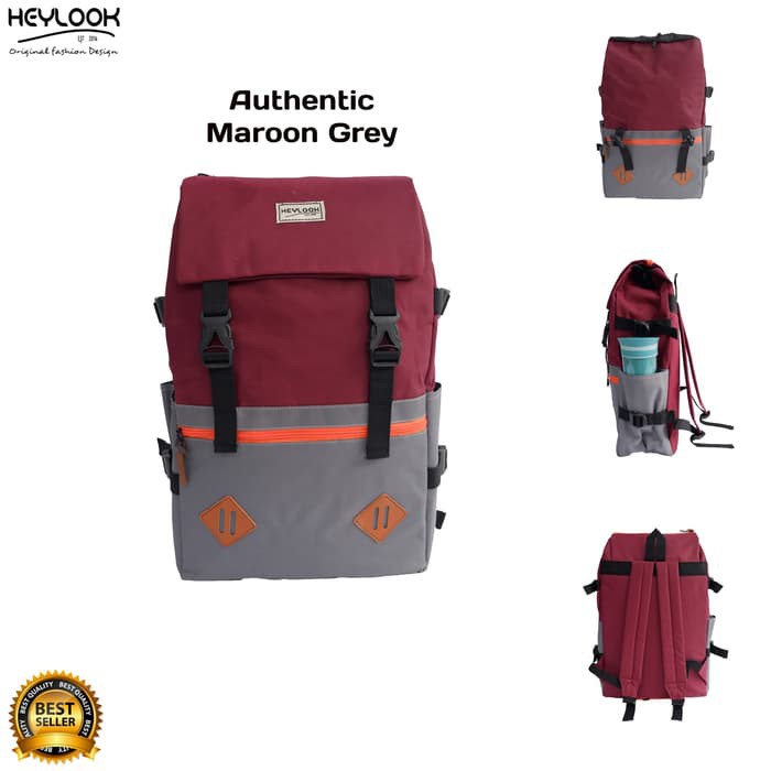 Tas Ransel Adidas Classic Grey - Hitam