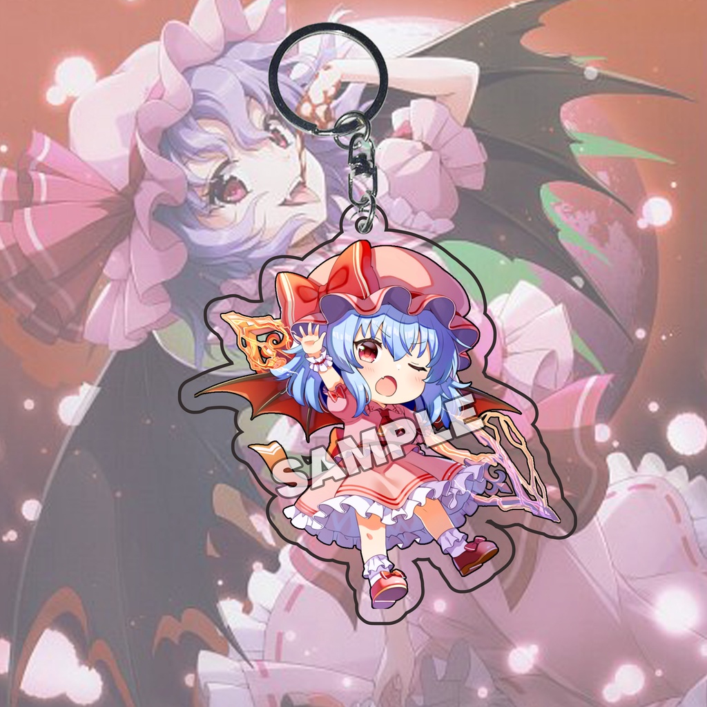 Gantungan Kunci Anime Touhou Project Remilia Scarlet Ganci - Key Chain - Souvenir - Anime