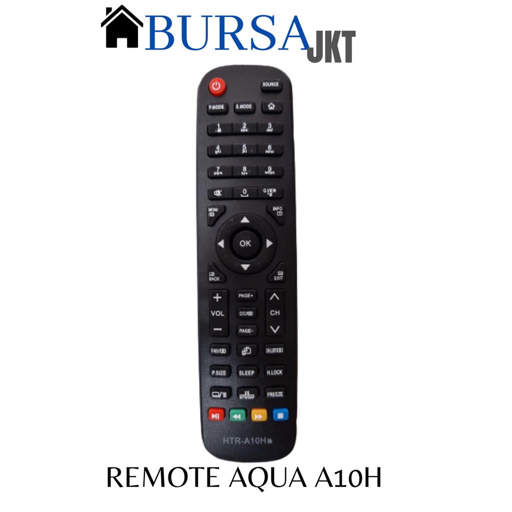 REMOTE  AQUA SANYO HAIER  TV LCD LED HITAM A10H