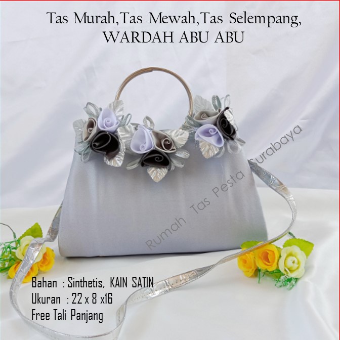 TAS PESTA SATIN WARDAH MODEL CLUCTH DAN SLEMPANG TERMURAH KESAN MEWAH DAN ELEGAN BEST SELLER