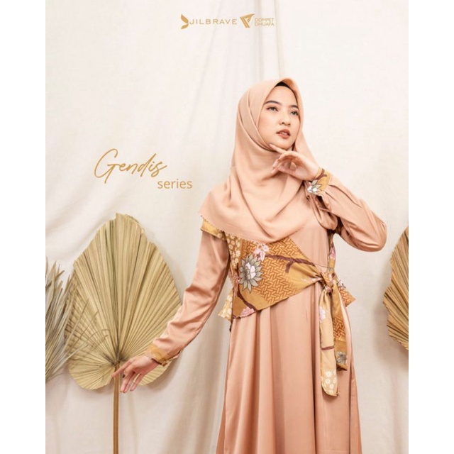 GENDIS DRESS Ied Series (Box Exclusive) / Gamis Syari Elegant Bahan Dealova Original By Jilbrave